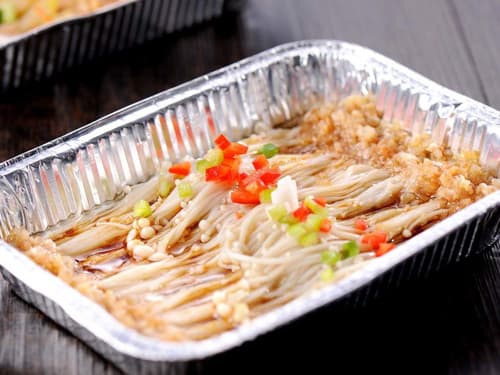 巴青锡纸烤金针菇
